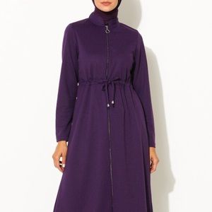 Maxi Long Sleeve Plum Dress